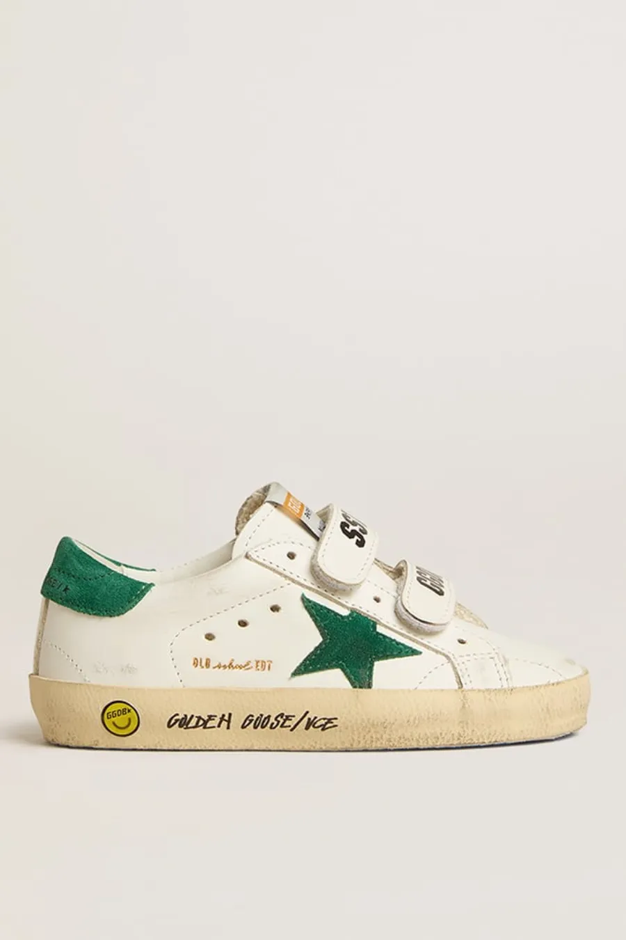 Old School Teen con stella e talloncino in suede verde