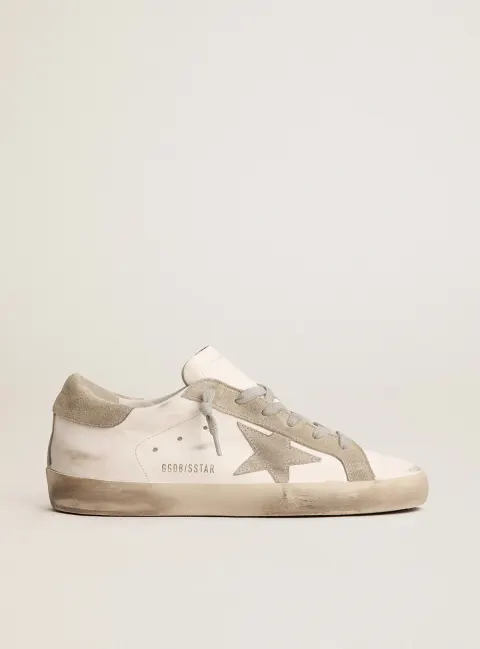 Super-Star Donna con stella e talloncino in suede grigio