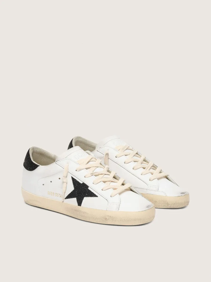 Super-Star Donna con stella e talloncino in cristalli Swarovski neri