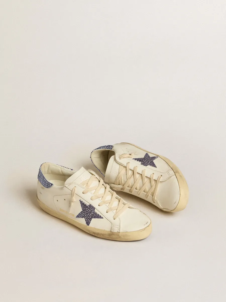 Super-Star Donna LTD con stella e talloncino in suede con cristalli Swarovski