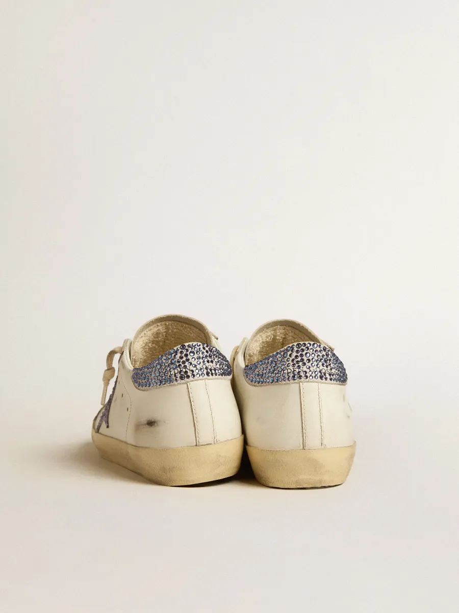 Super-Star Donna LTD con stella e talloncino in suede con cristalli Swarovski