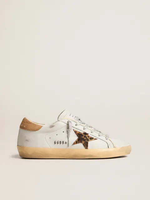 Super-Star Donna in nappa con stella in cavallino e talloncino in suede