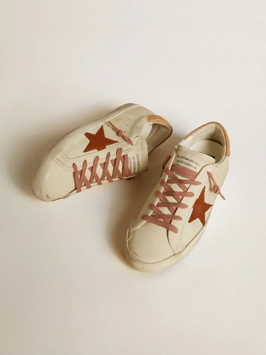Super-Star Donna con stella in pelle e talloncino in pelle stampa coccodrillo