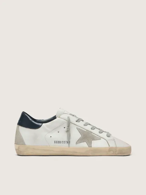 Super-Star Donna con stella in suede e talloncino blu