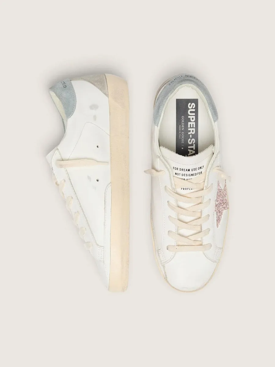 Super-Star Donna LTD con stella in glitter multicolori e talloncino in suede