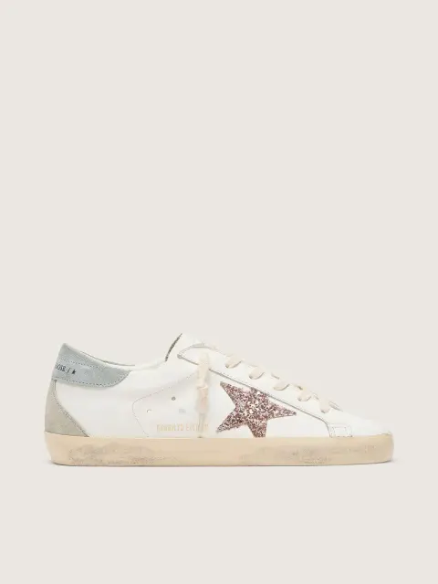 Super-Star Donna LTD con stella in glitter multicolori e talloncino in suede