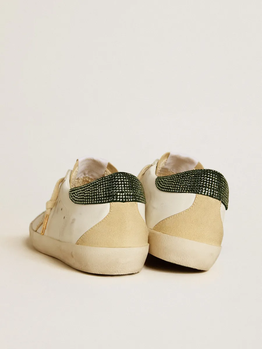 Super-Star LTD Donna con stella in pelle e talloncino con cristalli Swarovski