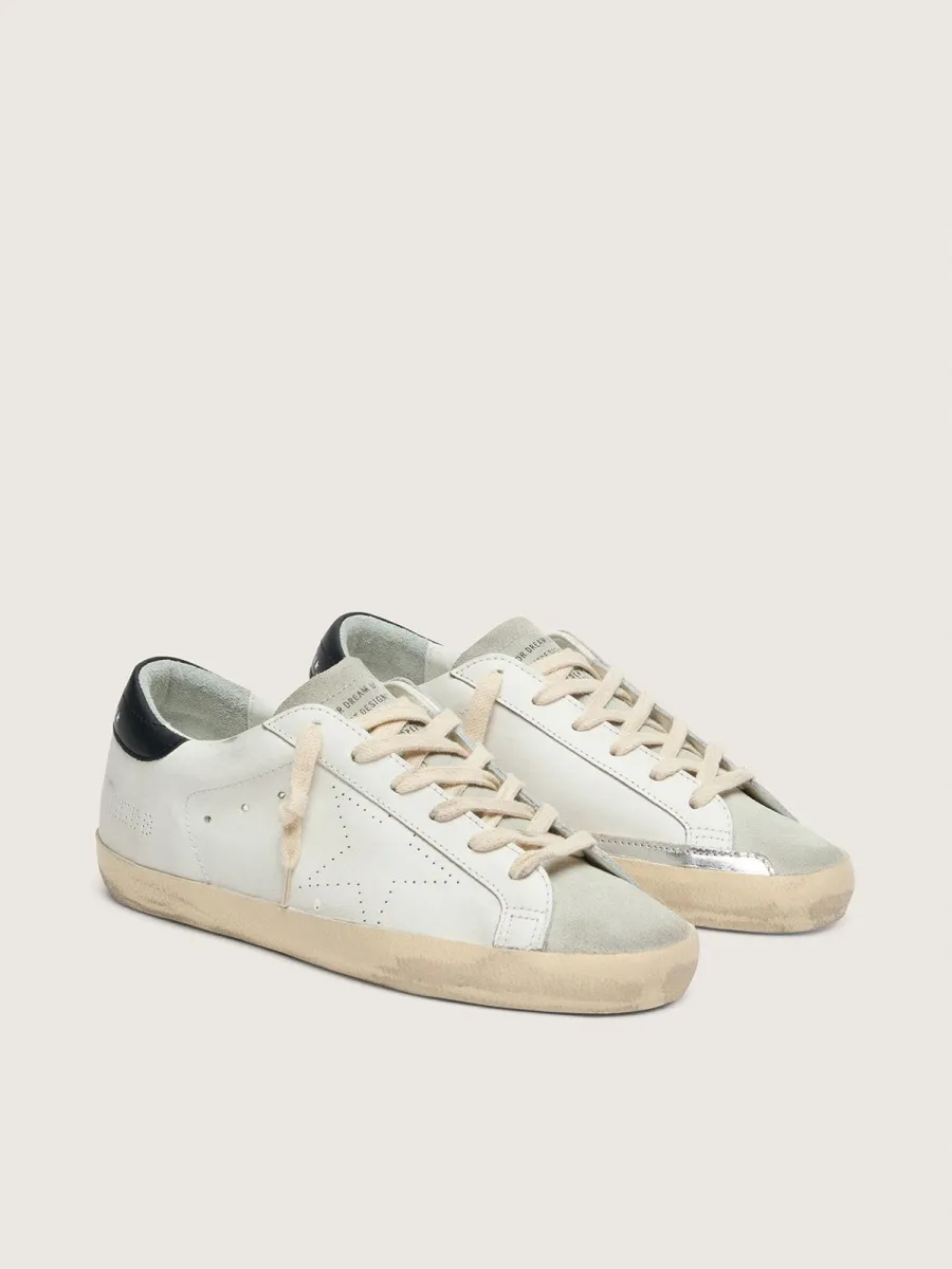Super-Star donna in pelle bianca con stella traforata