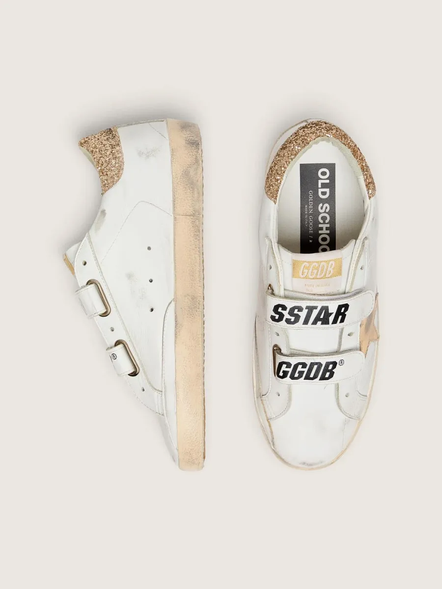 Old School Donna con stella dorata in pelle laminata