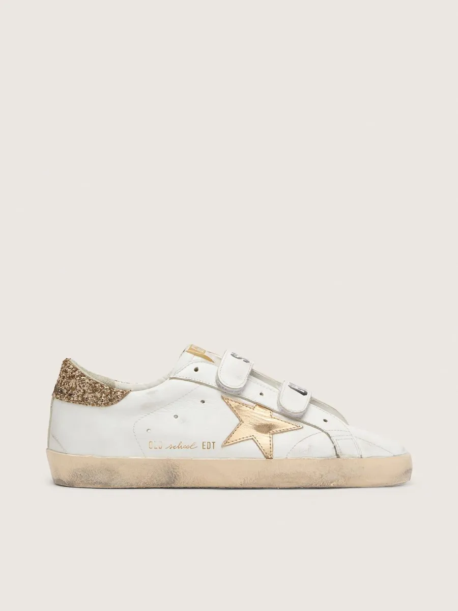 Old School Donna con stella dorata in pelle laminata