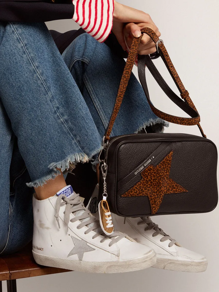Francy Donna in pelle con stella camoscio