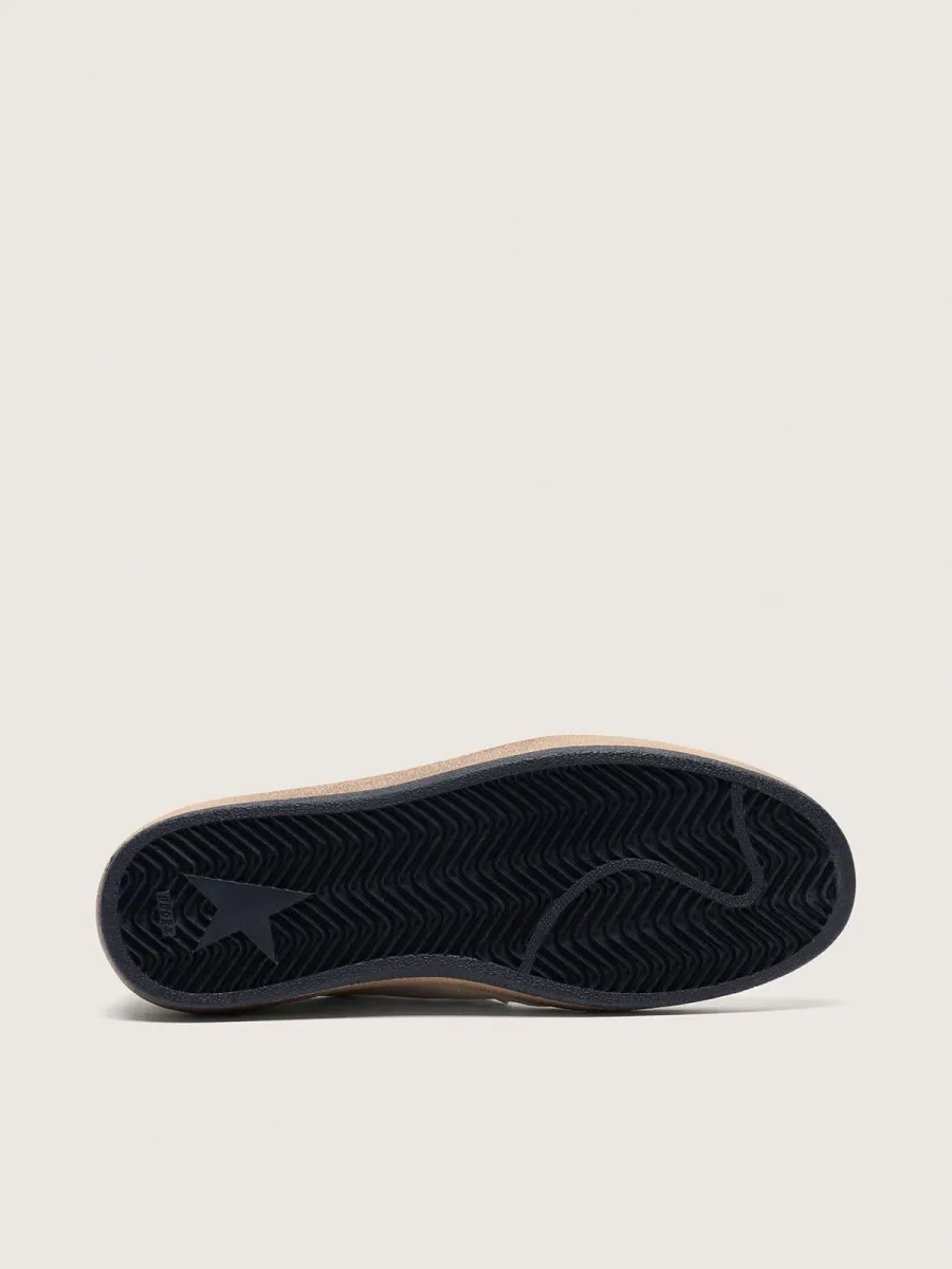 Ball Star Donna in nappa con stella nera e talloncino nero