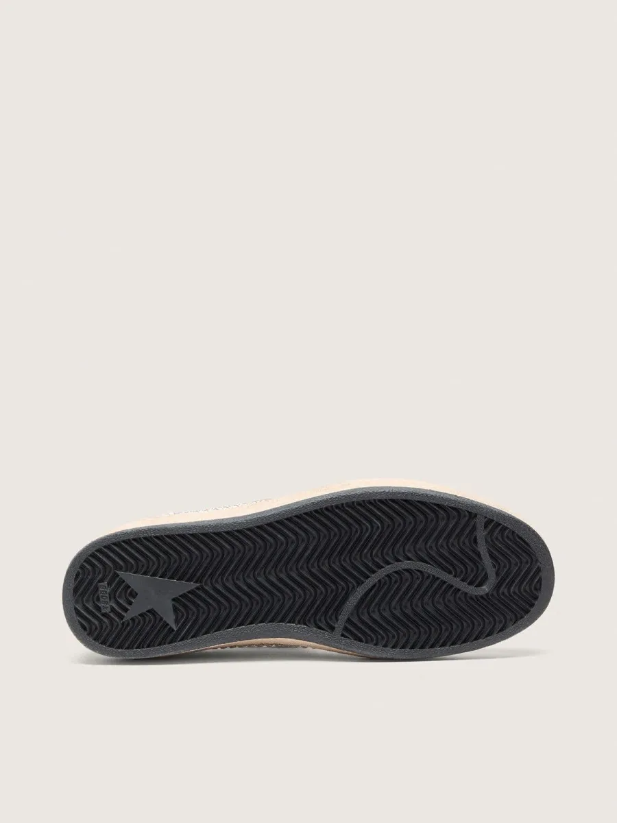 Ball Star Donna con cristalli Swarovski e stella in suede grigio