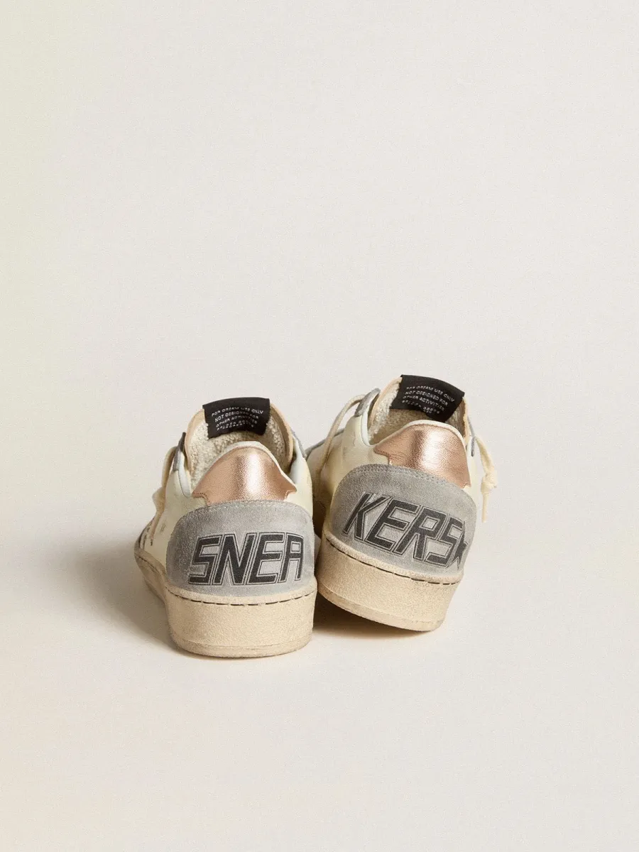 Ball Star in nappa con stella in glitter e talloncino laminato