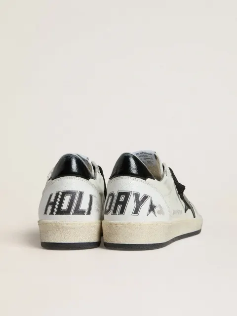 Ball Star Wishes Donna in nappa con stella e talloncino in naplak nero