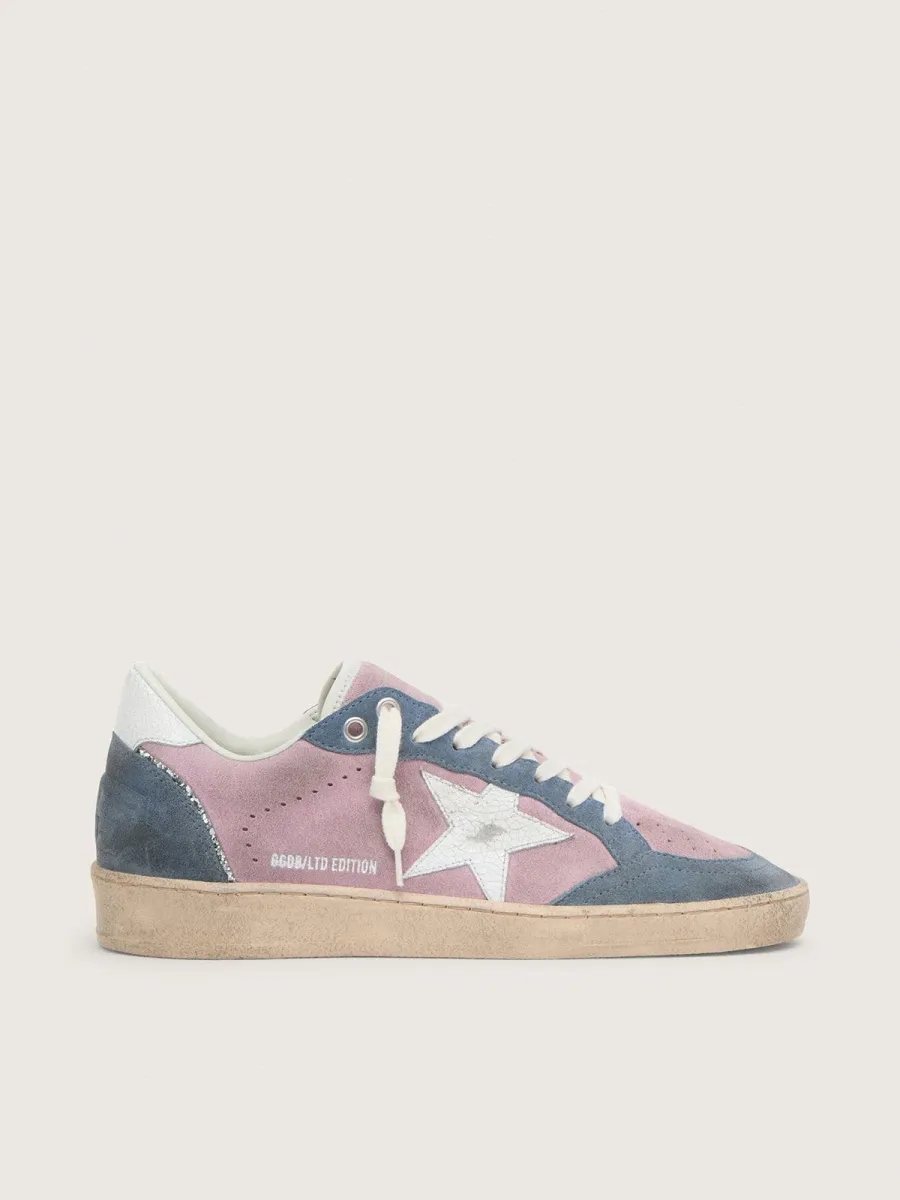 Ball Star LTD donna in suede lilla con stella bianca