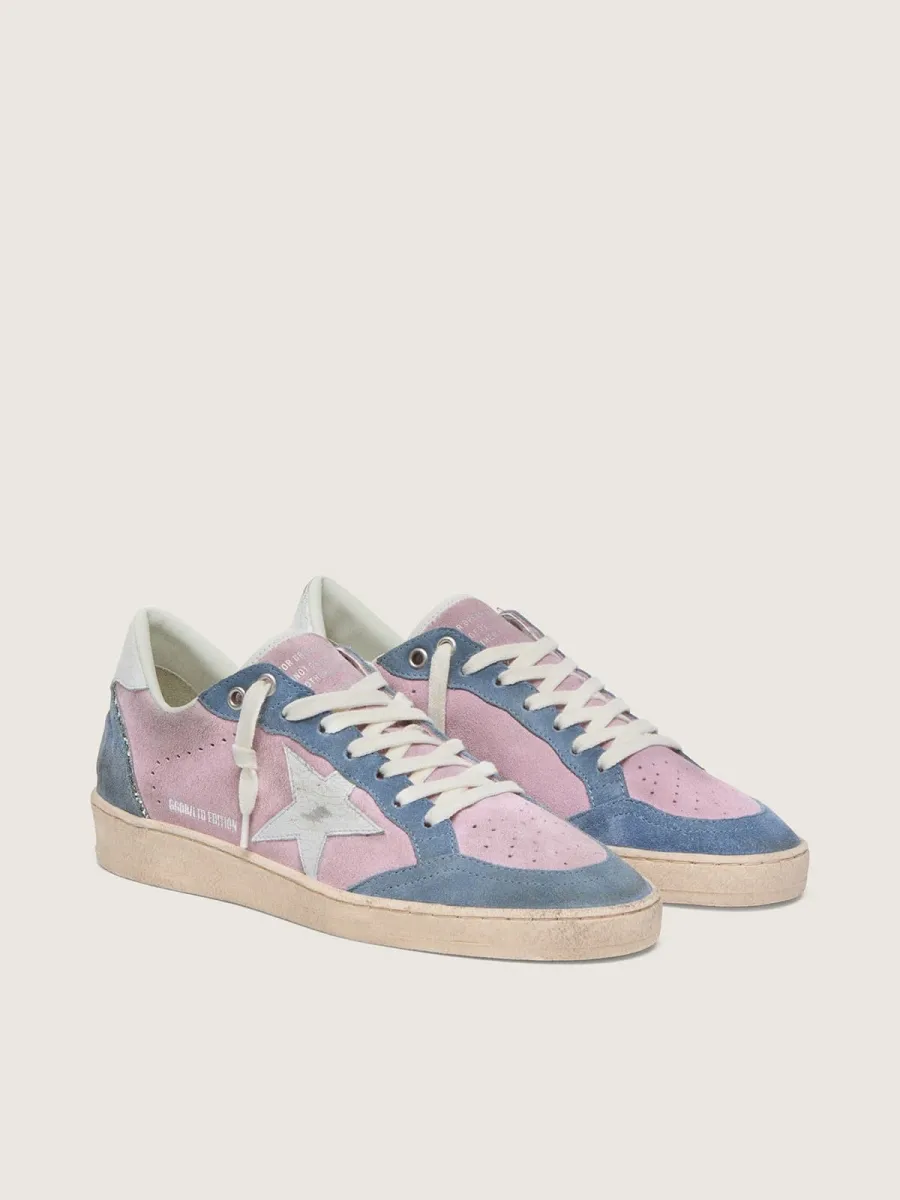 Ball Star LTD donna in suede lilla con stella bianca