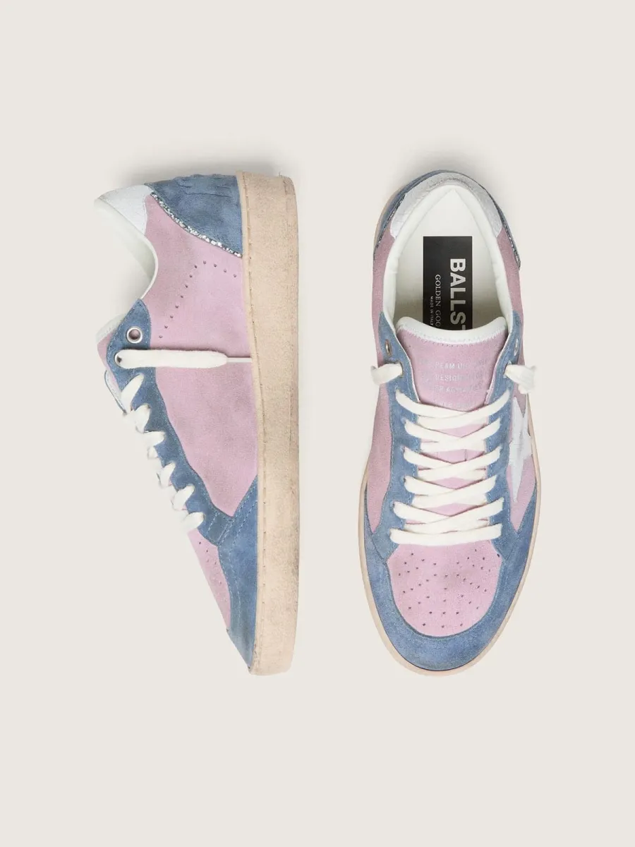 Ball Star LTD donna in suede lilla con stella bianca