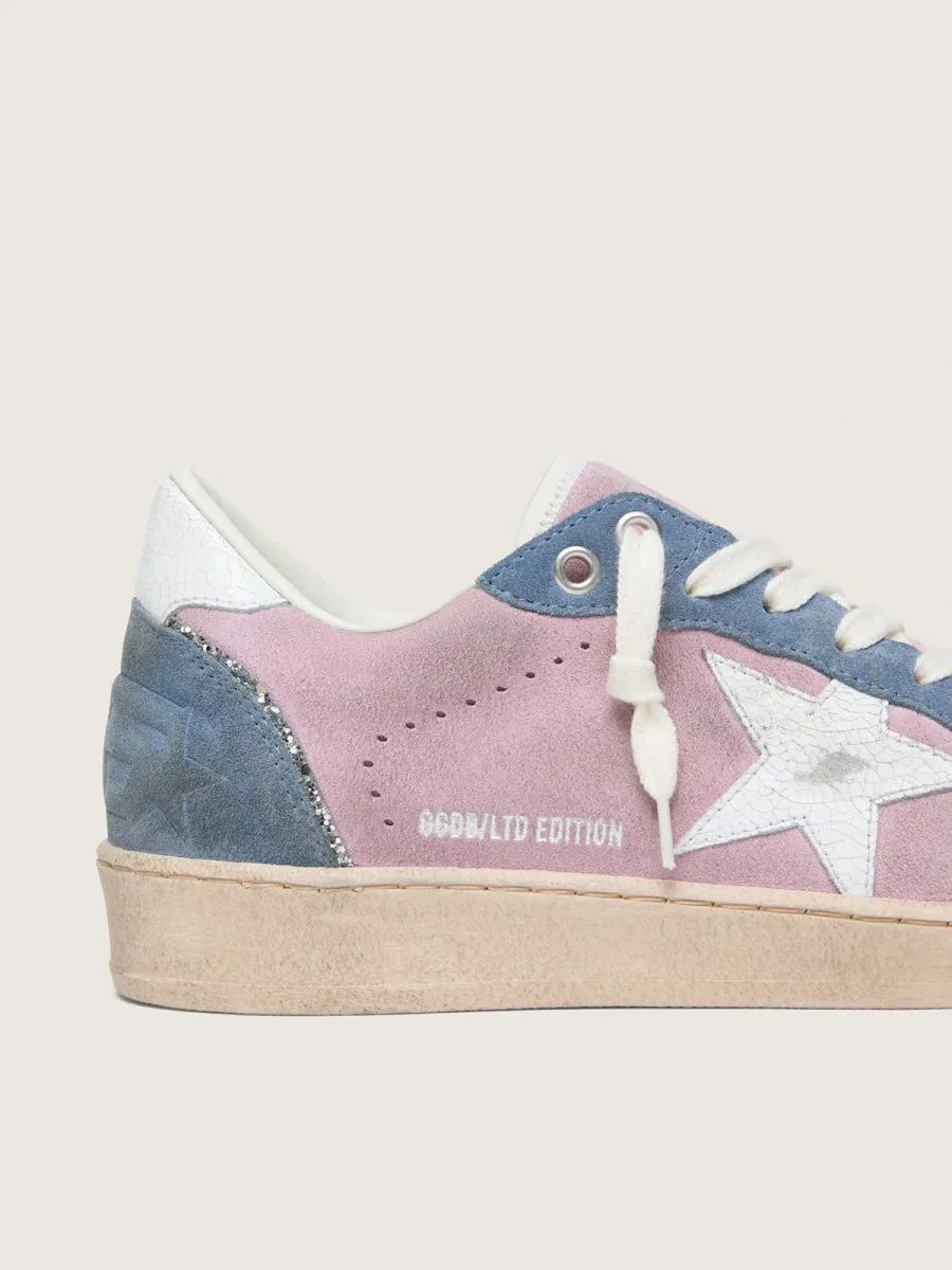 Ball Star LTD donna in suede lilla con stella bianca