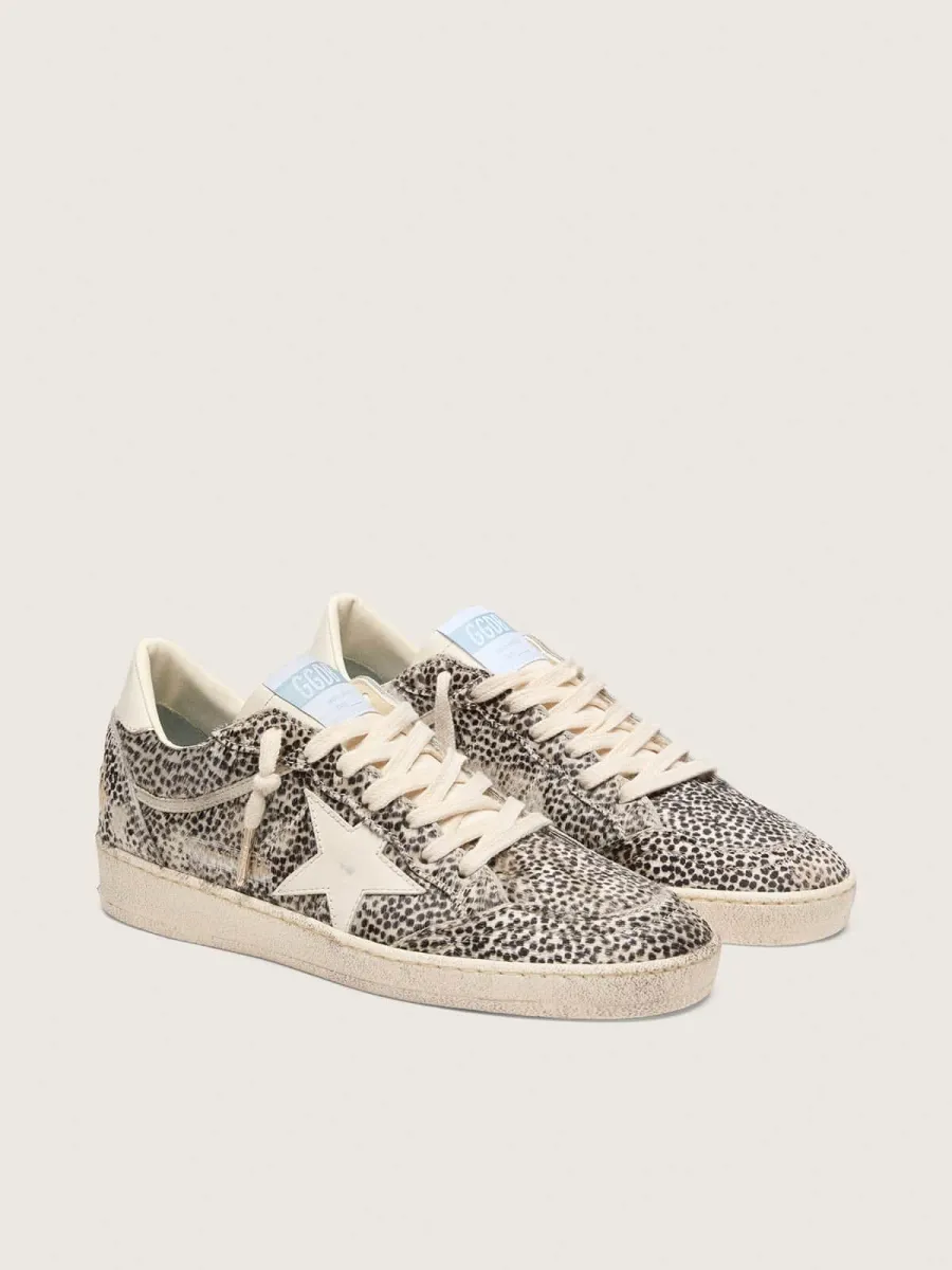 Ball Star LTD donna in cavallino leo con stella in pelle color crema