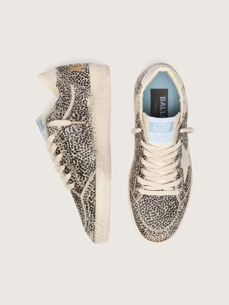 Ball Star LTD donna in cavallino leo con stella in pelle color crema