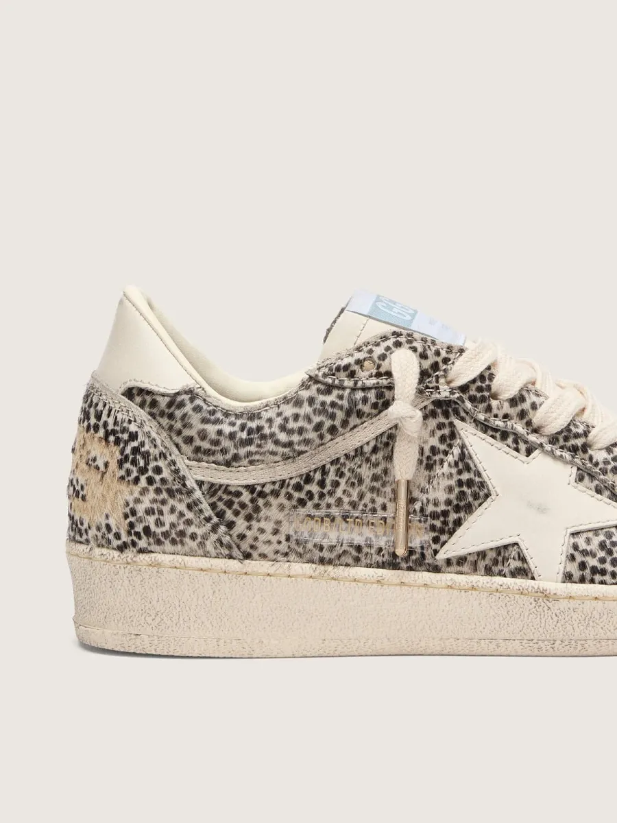 Ball Star LTD donna in cavallino leo con stella in pelle color crema