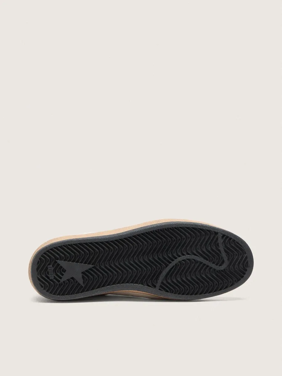 Ball Star Donna LTD in nappa bianca con stella e talloncino in pelle nera