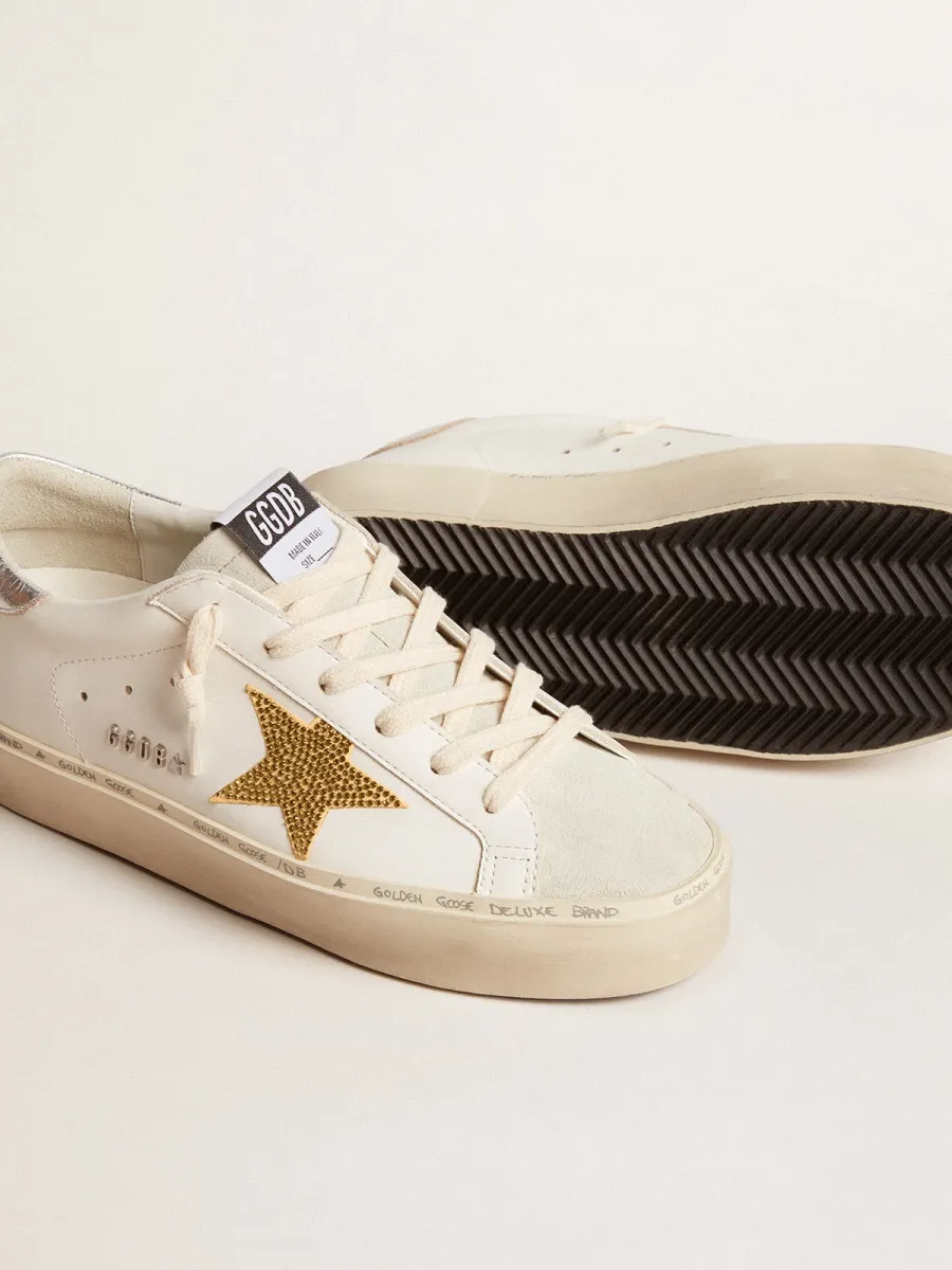 Hi Star con stella in cristalli Swarovski e talloncino in pelle argento