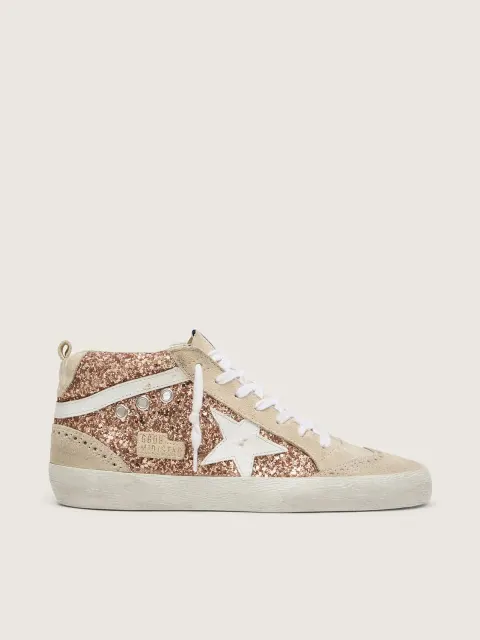 Mid Star Donna con glitter rosa