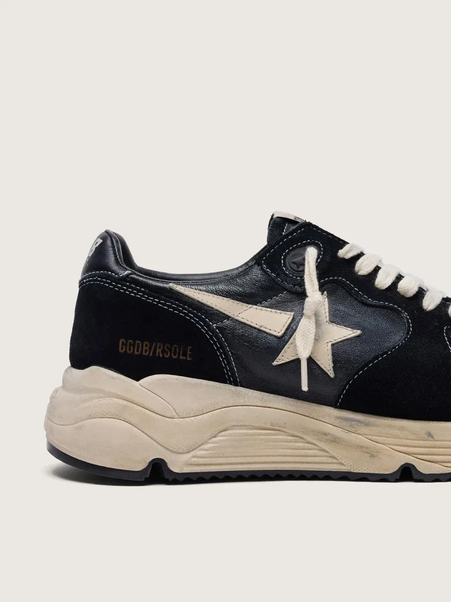 Running Sole Donna in nappa e suede nere
