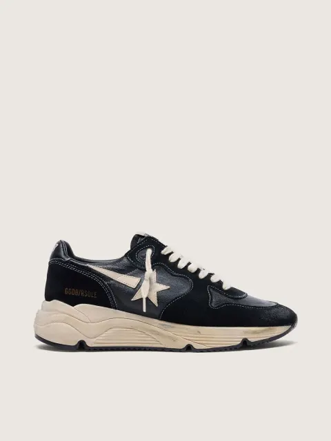 Running Sole Donna in nappa e suede nere