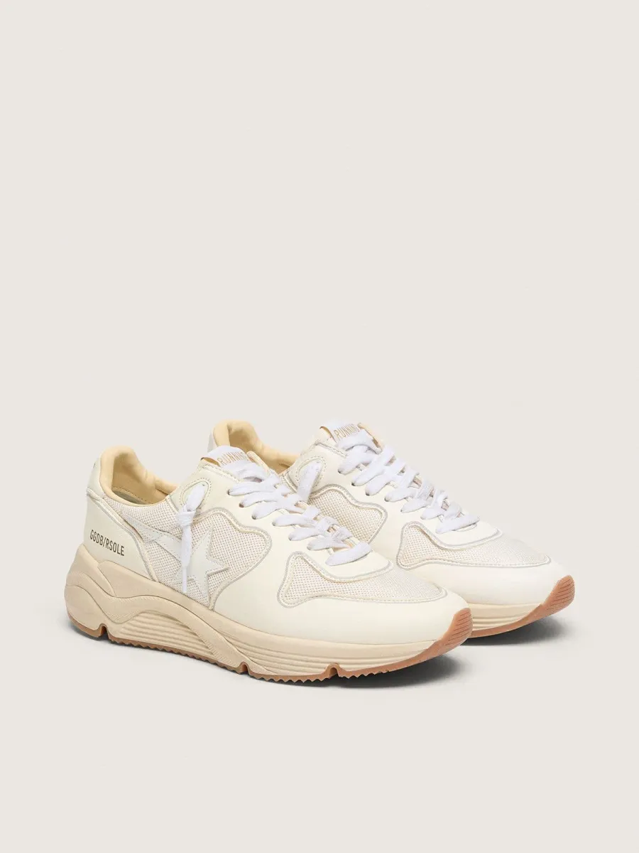 Running Sole Donna in rete e nappa bianca