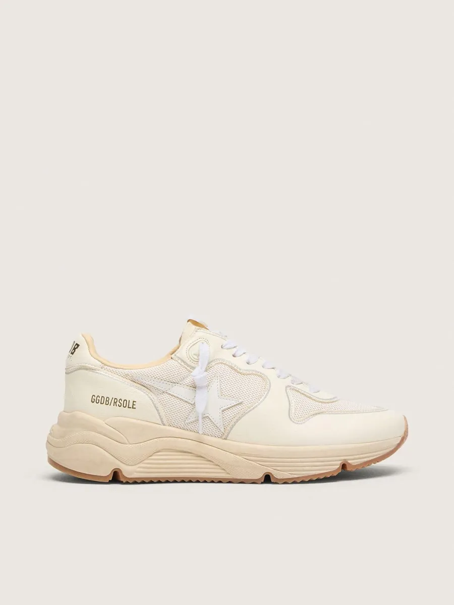Running Sole Donna in rete e nappa bianca