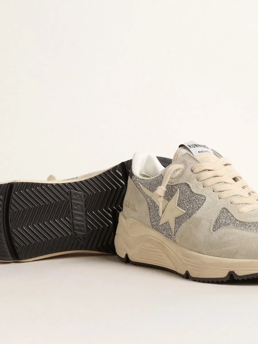 Running Sole Donna impreziosita da cristalli Swarovski e stella avorio