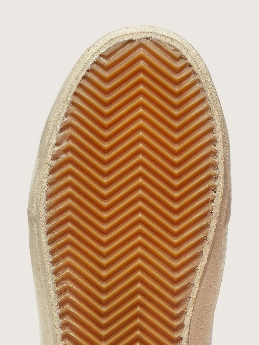 Super-Star LTD donna in pelle bianca con stella laminata bronzo