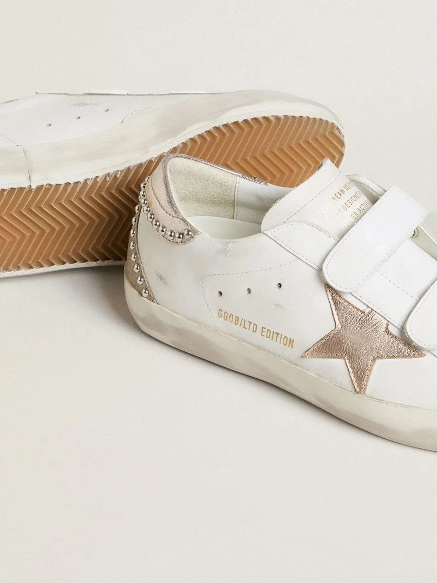 Old School LTD Donna con stella e talloncino in pelle laminata oro rosa