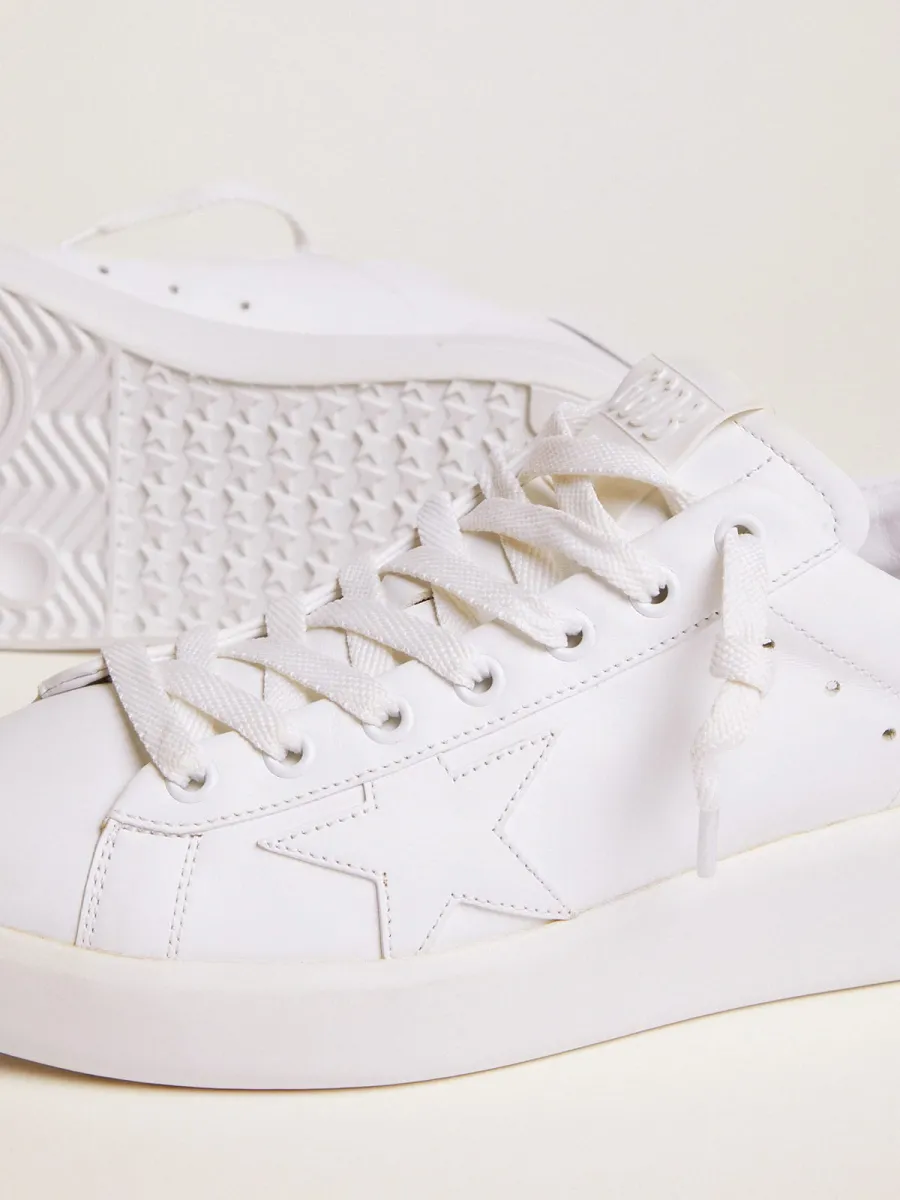 Sneakers Purestar Donna con talloncino glitter argento