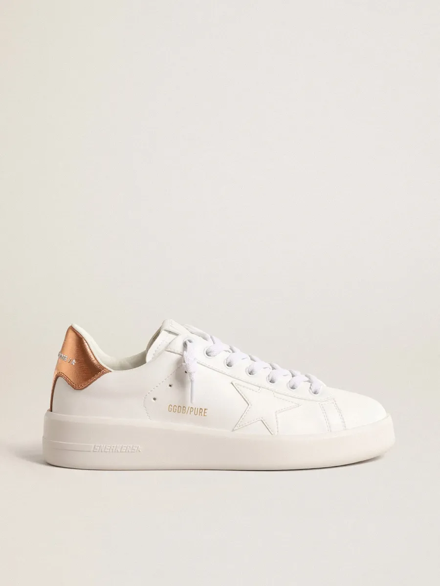 Purestar Donna bio-based con talloncino in pelle laminata color bronzo