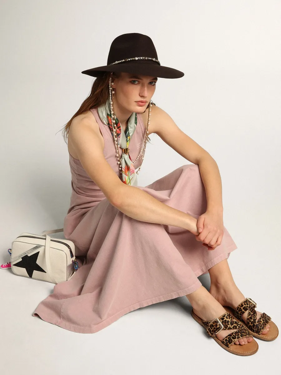 Sandali bassi Margaret Donna in cavallino leopardato