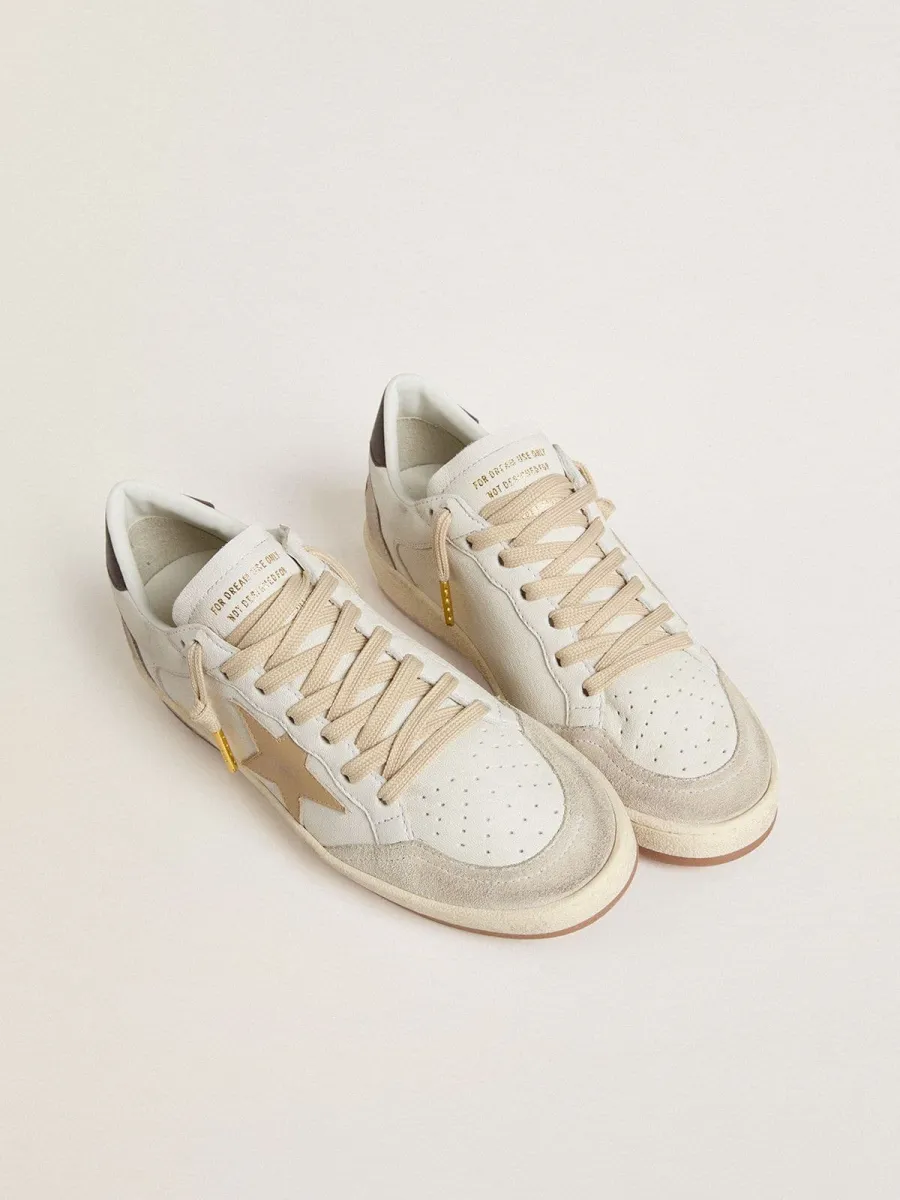 Ball Star LTD Donna con stella beige e talloncino nero