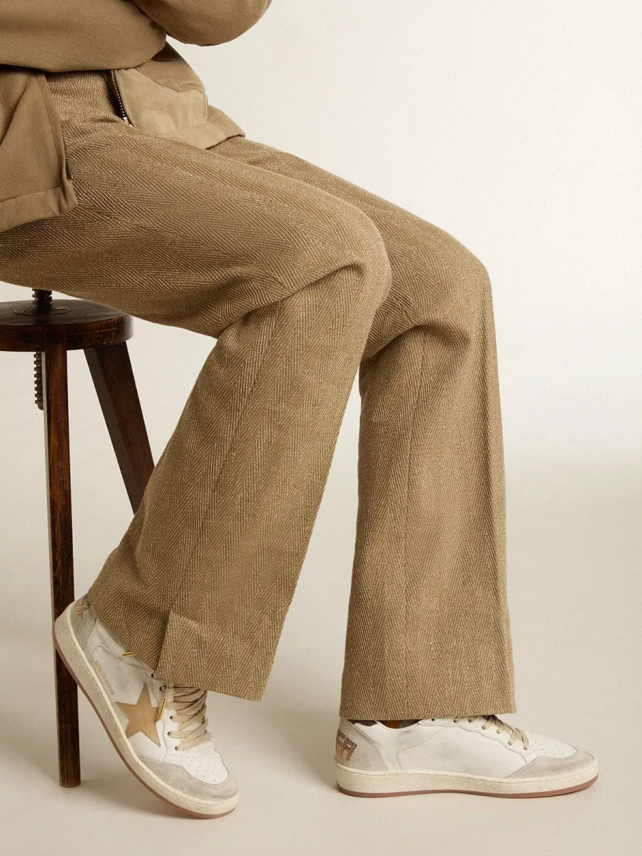 Ball Star LTD Donna con stella beige e talloncino nero