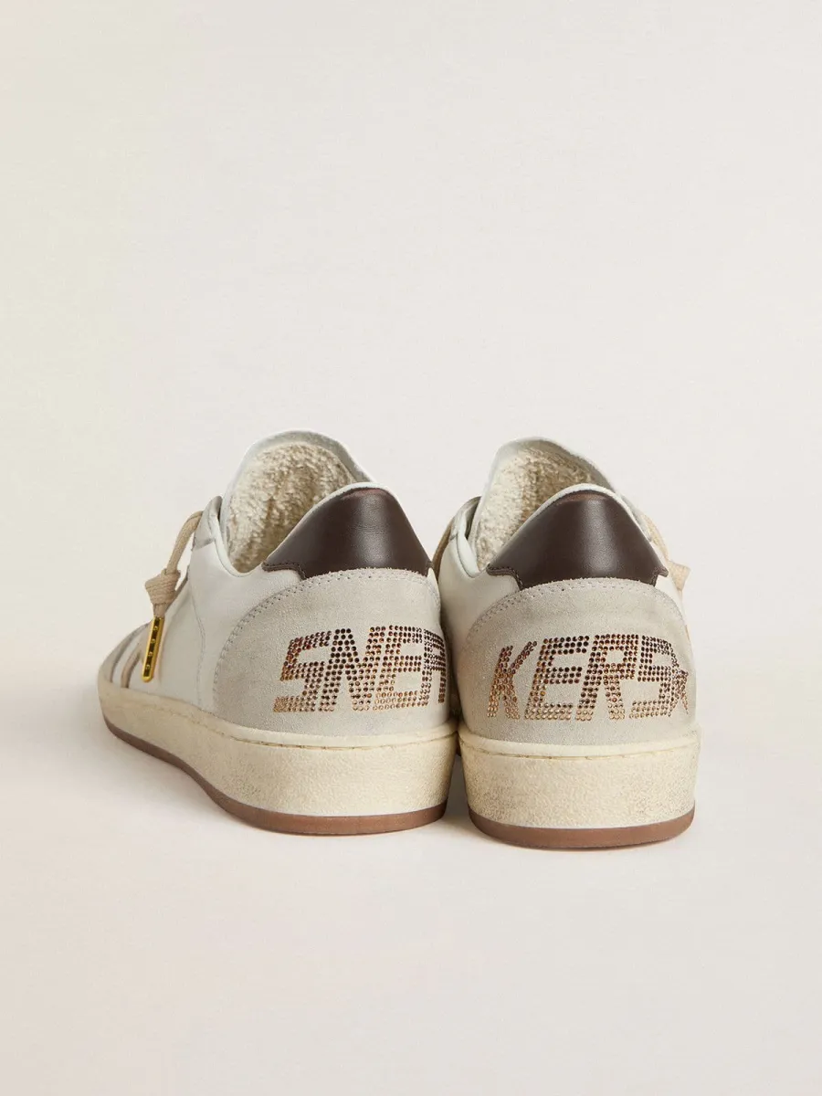 Ball Star LTD Donna con stella beige e talloncino nero
