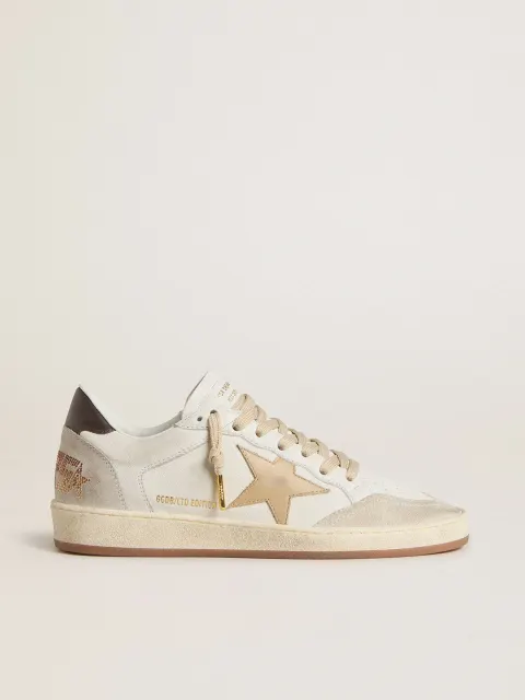 Ball Star LTD Donna con stella beige e talloncino nero