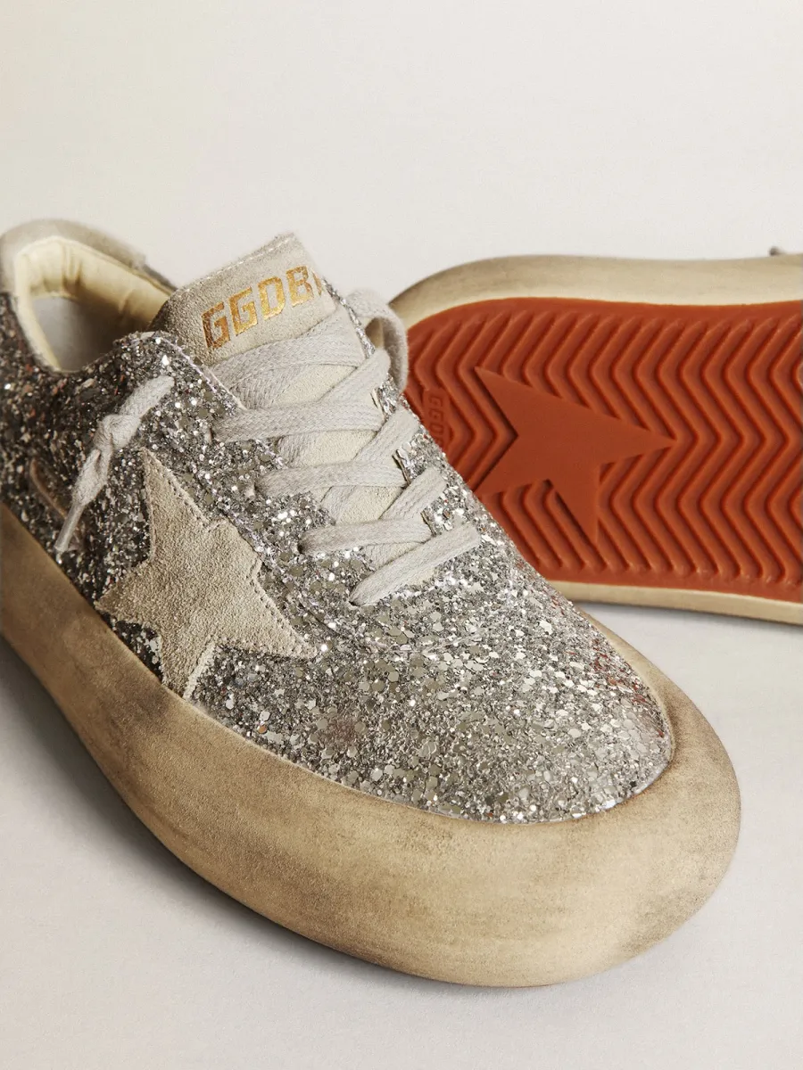 Space-Star Donna in glitter argento con stella color grigio ghiaccio