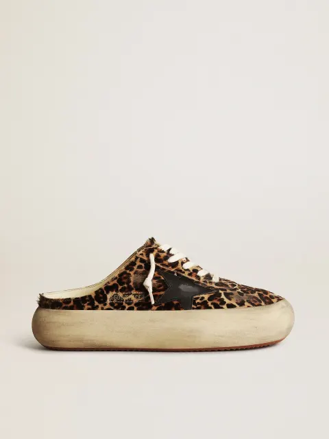 Space-Star Sabot Donna in cavallino leo con stella nera