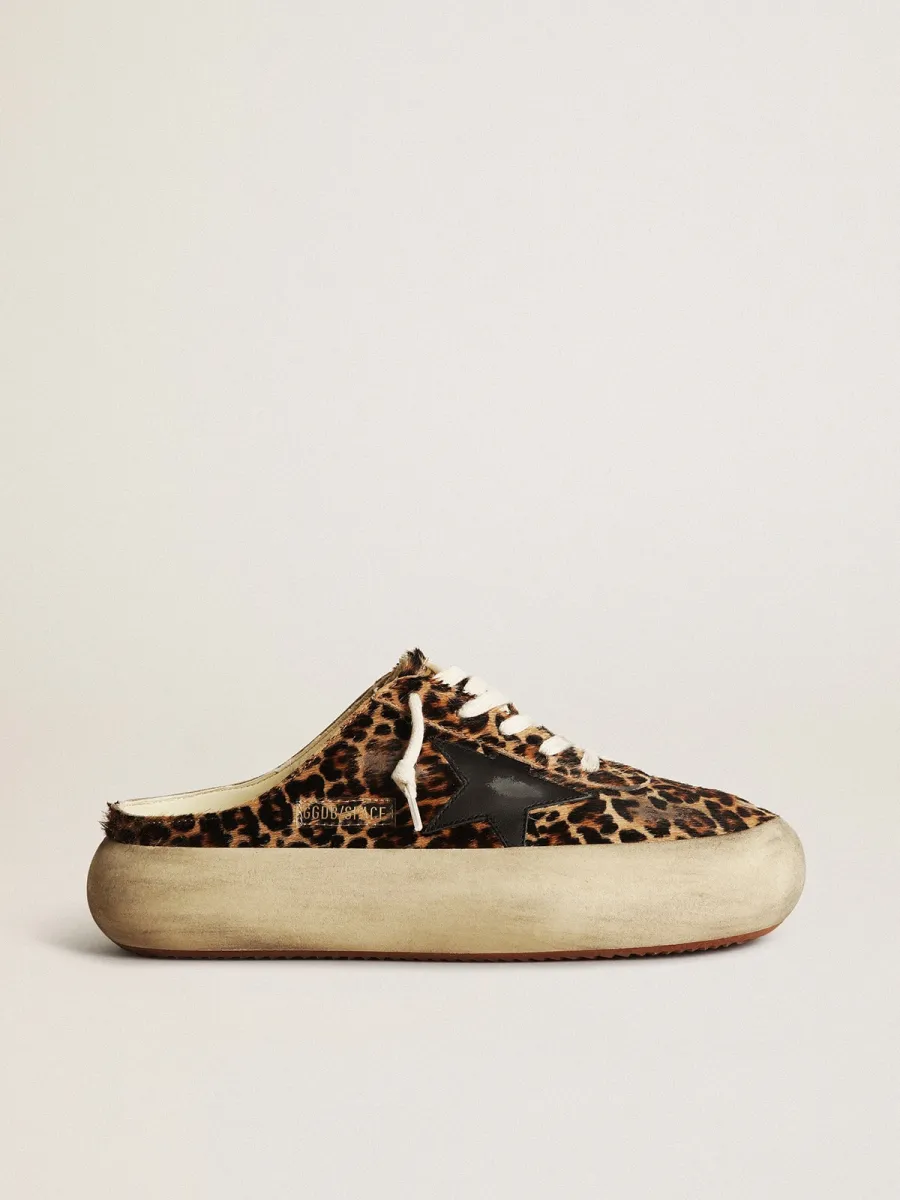 Space-Star Sabot Donna in cavallino leo con stella nera