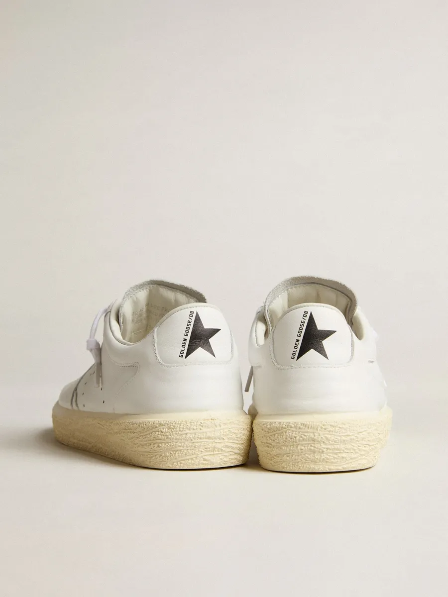 Tenth Star Donna in pelle bianca