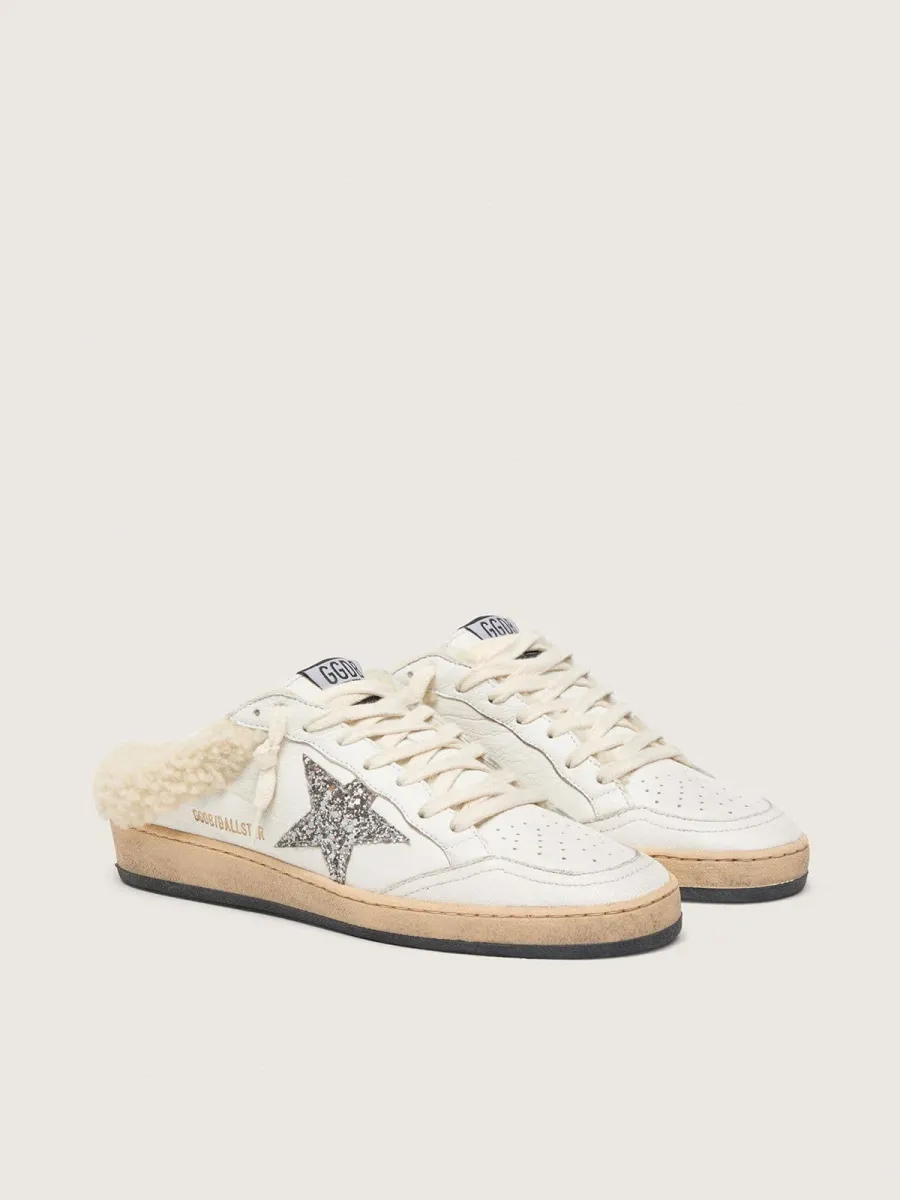 Ball Star Sabot con stella in glitter e fodera in shearling