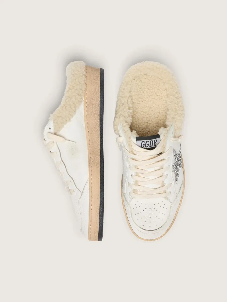 Ball Star Sabot con stella in glitter e fodera in shearling