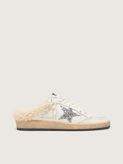 Ball Star Sabot con stella in glitter e fodera in shearling